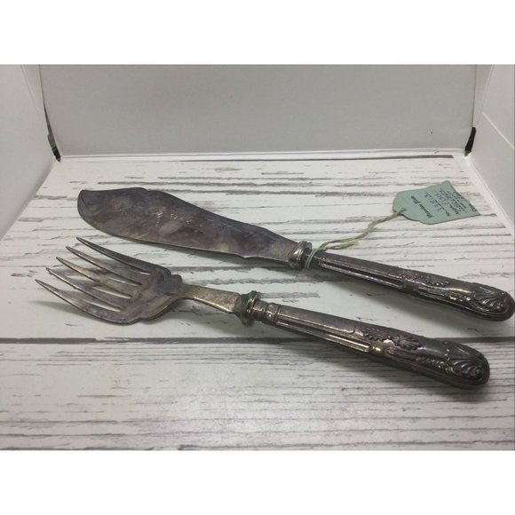 1800’s SHEFFIELD SILVERPLATE Serving Set - Picture 2 of 8